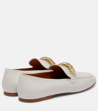Embellished leather loafers | Tod's