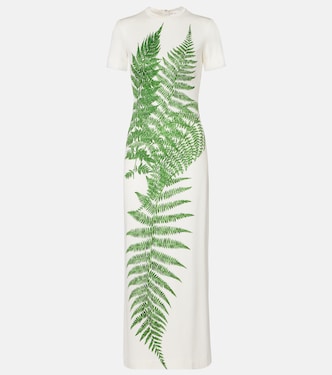 Bedrucktes Midikleid aus Jersey | Oscar de la Renta