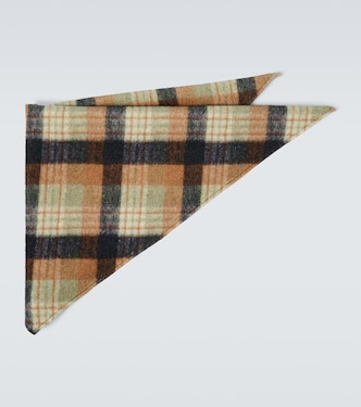 Checked wool scarf | Dries Van Noten