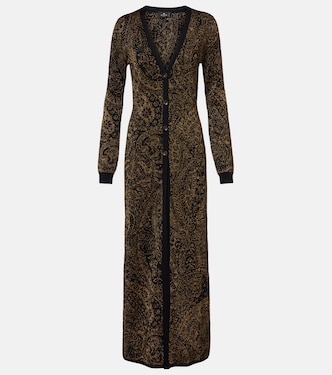 Paisley wool-blend lamé cardigan | Etro