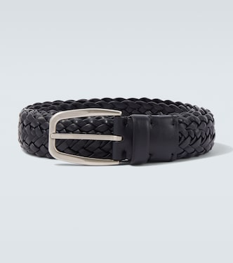 Braided leather belt | Zegna