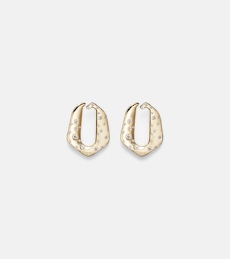18kt gold earrings with diamonds | Ananya