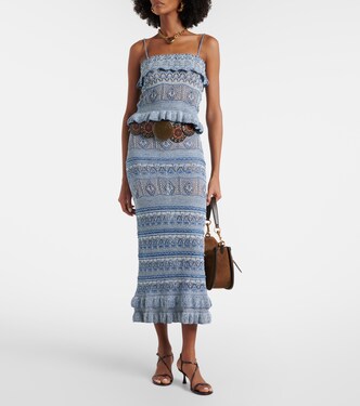 Maxirock aus Häkelstrick | Etro