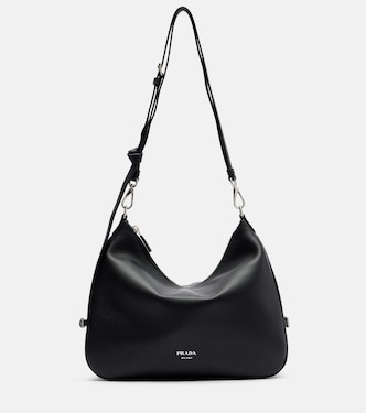 Aimee Large leather shoulder bag | Prada