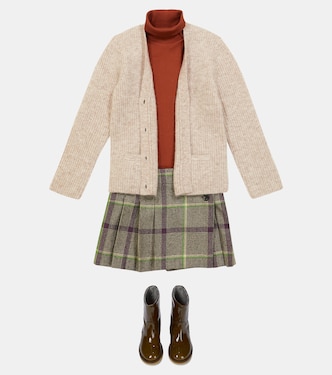 Talissa checked wool skirt | Bonpoint