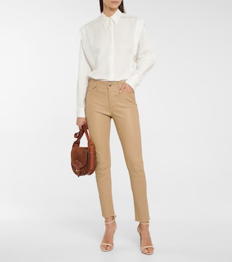 High-Rise-Hose aus Leder | Polo Ralph Lauren