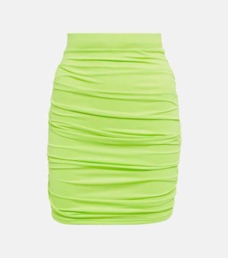 Ruched high-rise miniskirt | Alex Perry