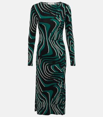 Printed fitted midi dress | Diane von Furstenberg