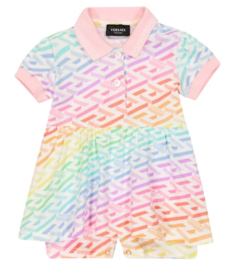 Baby - Abito La Greca in misto cotone | Versace Kids