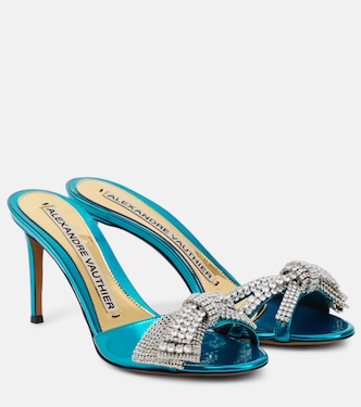 Shooting embellished mules | Alexandre Vauthier