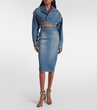 Denim pencil skirt | Alaïa