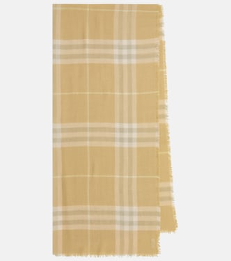 Burberry Check wool scarf | Burberry