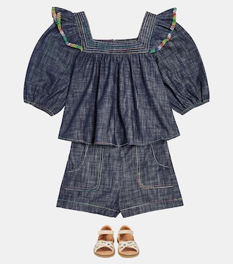 Top Alight de denim | Zimmermann Kids