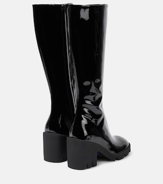 Stride patent leather knee-high boots | Burberry