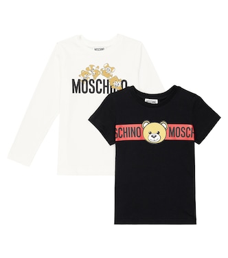 코튼 저지 티셔츠 2세트 | Moschino Kids