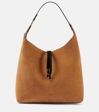 Borsa a spalla Marcie Small in suede | Chloé