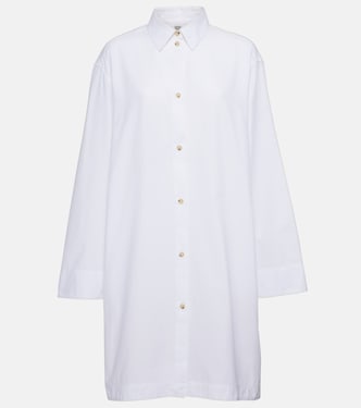Robe chemise oversize en coton | Toteme