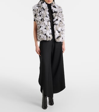 Gilet Lynx in shearling sintetico | Alaïa