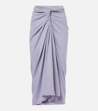 Gonna midi in jersey di cotone | Dries Van Noten