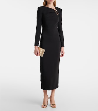 Abito midi asimmetrico in crêpe | Roland Mouret