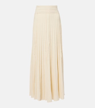 Linen and silk-blend maxi skirt | Christopher Esber