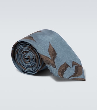 Cravatta in seta con stampa | Dries Van Noten