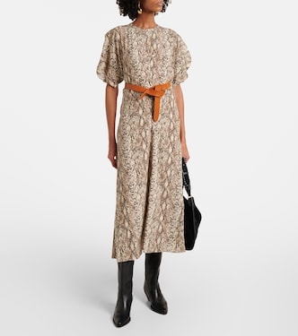 Abito midi Keany in misto seta | Isabel Marant