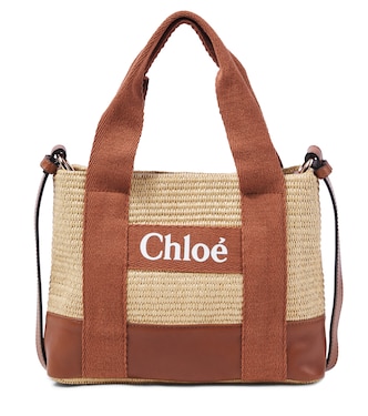 Chloé raffia-effect shoulder bag | Chloé Kids