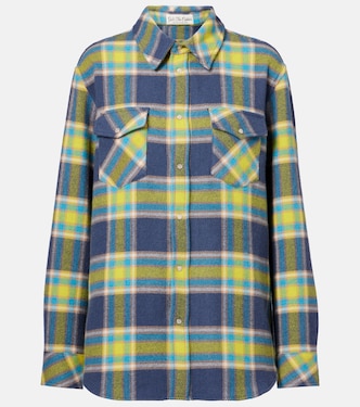 Camicia Explorer in cashmere a quadri | God's True Cashmere
