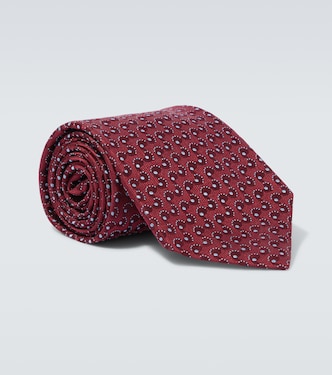Jacquard silk tie | Charvet