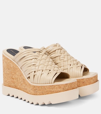 Sneak-Elyse woven wedge sandals | Stella McCartney