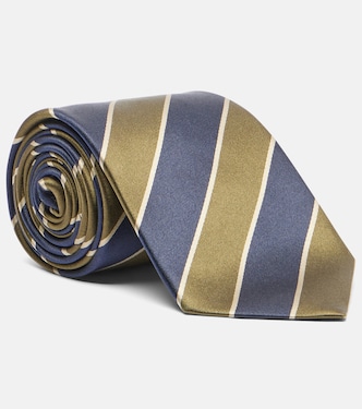 Striped silk tie | Saint Laurent