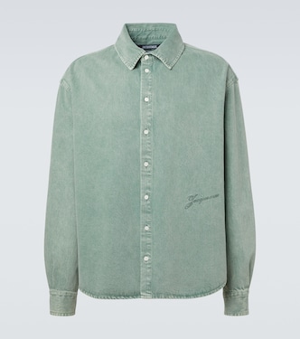 Simon de-Nîmes logo denim shirt | Jacquemus