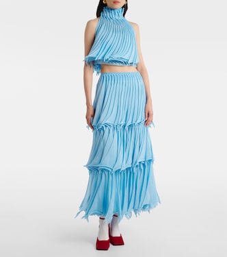 Crop top plisado | Alaïa