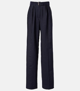 Belted wool wide-leg pants | Dries Van Noten