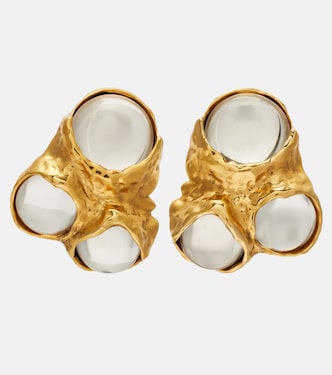 Bubble embellished clip-on earrings | Saint Laurent