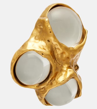 Bubble embellished clip-on earrings | Saint Laurent