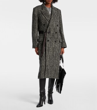 Abrigo Ebyane de tweed en mezcla de lana  | Isabel Marant