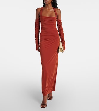 Rosseli gathered jersey maxi dress | SIR