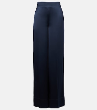 Dijon silk satin wide-leg pants | Joseph