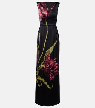 Floral duchess satin gown | Erdem