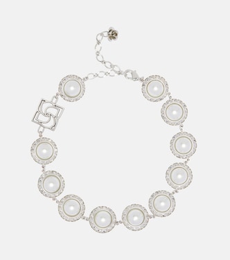 Crystal-embellished faux pearl necklace | Magda Butrym