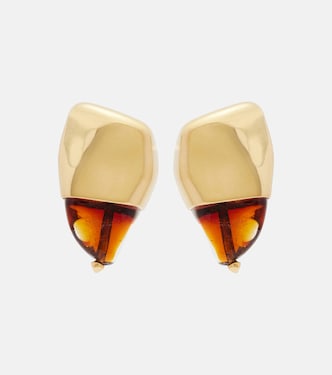 Prisma Small 18kt gold-plated earrings | Bottega Veneta