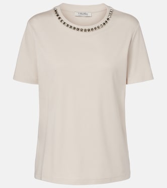 Bingo embellished cotton-blend T-shirt | 'S Max Mara