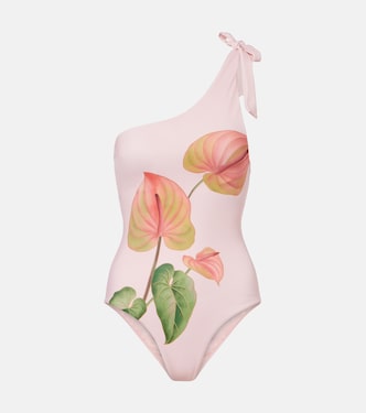 Anturium one-shoulder swimsuit | Farm Rio