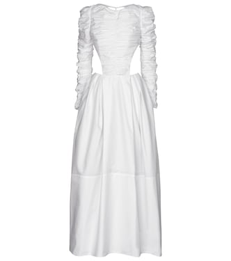 Rosaline cotton twill gown | Khaite