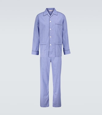 Ensemble de pyjama Felsted 3 en coton à carreaux | Derek Rose