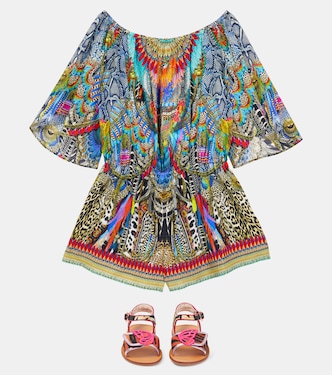 Butterfly tiger-print sandals | Sophia Webster Mini