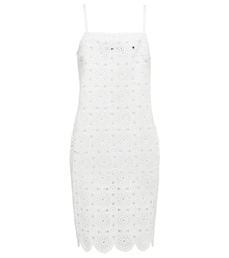 Silke cotton-blend crochet minidress | Rotate
