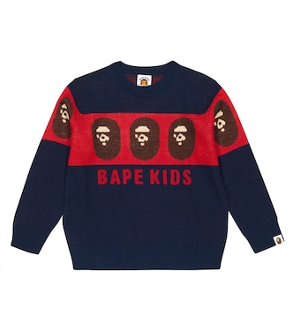Pull intarsia en laine mélangée | BAPE Kids